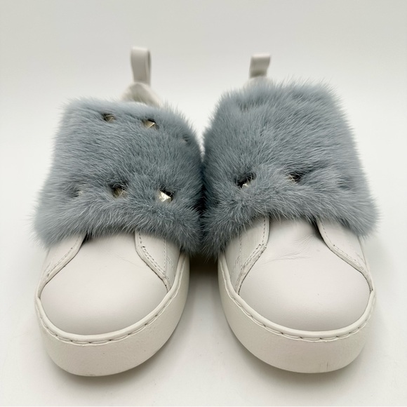 VALENTINO GARAVANI Rockstud Mink Fur Sneaker - Picture 4 of 11